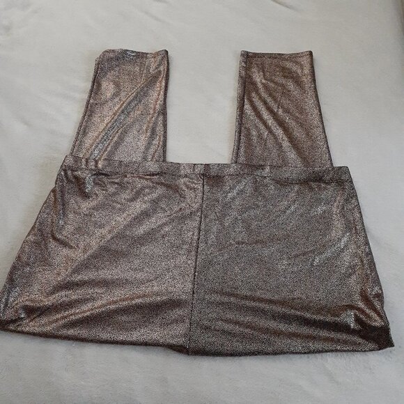 Torrid Women's 6X Bronze Metallic Speckled Leggings - Picture 3 of 11